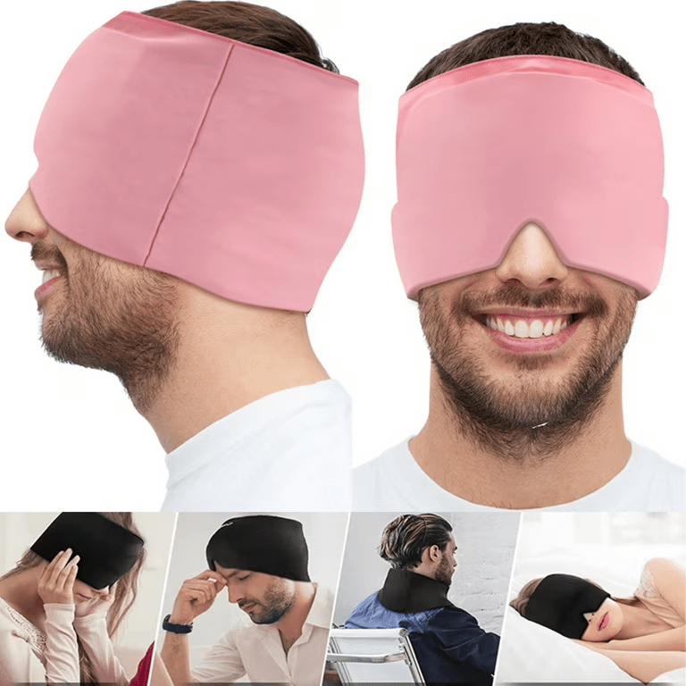 360° Gel Migraine Relief Cap – Reusable Cold Therapy Hat for Headaches and Stress