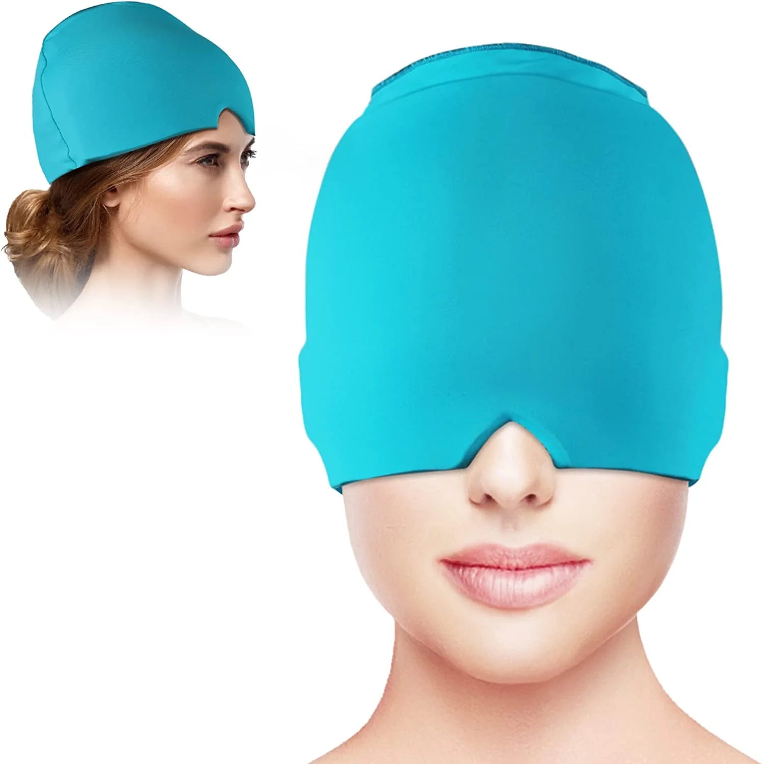 360° Gel Migraine Relief Cap – Reusable Cold Therapy Hat for Headaches and Stress