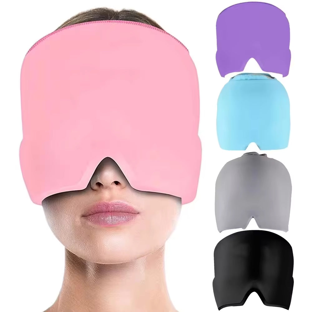 360° Gel Migraine Relief Cap – Reusable Cold Therapy Hat for Headaches and Stress