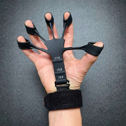 2PCS Adjustable Finger & Hand Grip Strengthener – Black & Grey