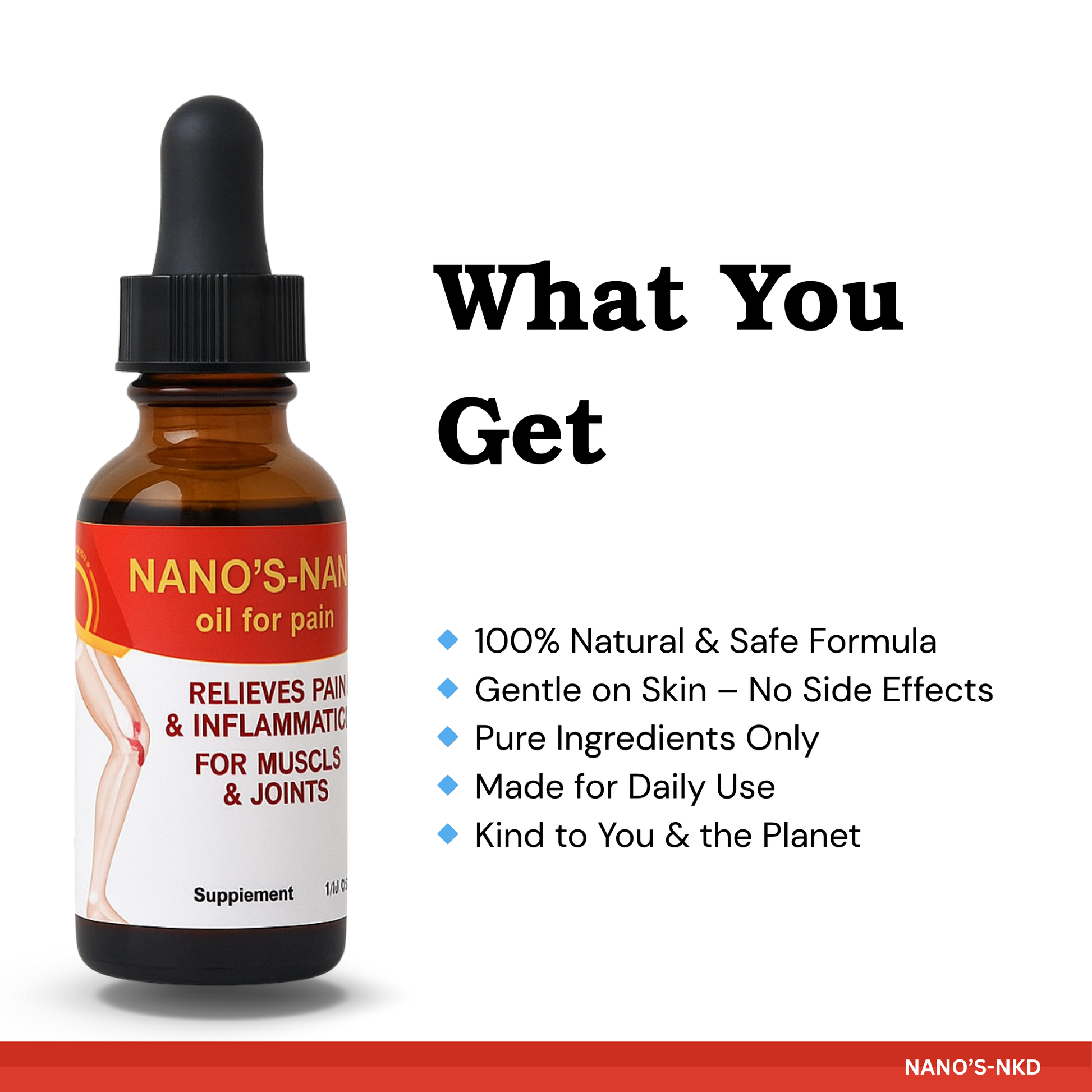 Fast Pain Relief Oil for Arthritis & Joint Pain – 100% Natural (made in USA)