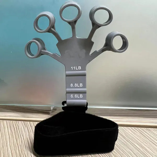 2PCS Adjustable Finger & Hand Grip Strengthener – Black & Grey