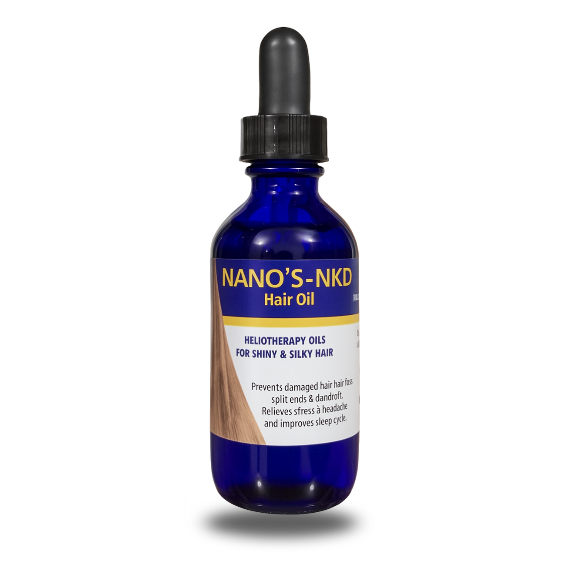 Hair Oil for Shiny & Silky Hair | Solar Treated Almond Oil | Stress Relief & Anti-Hair Fall