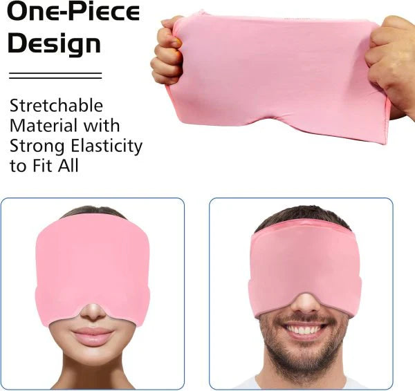 360° Gel Migraine Relief Cap – Reusable Cold Therapy Hat for Headaches and Stress