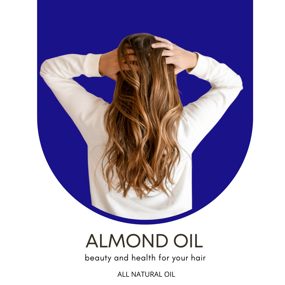 Hair Oil for Shiny & Silky Hair | Solar Treated Almond Oil | Stress Relief & Anti-Hair Fall